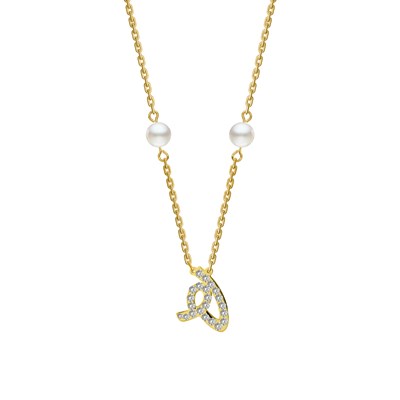 Show details for Juvenis Arabic Letter Zirconed Necklace JLJ-MN0007CZ-G Picture of Juvenis Arabic Letter Zirconed Necklace JLJ-MN0007CZ-G