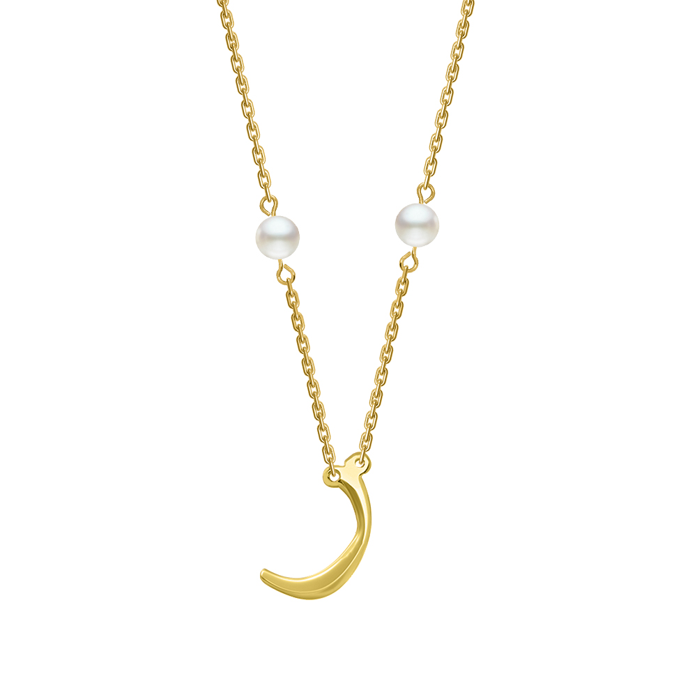 Picture of Juvenis "ر" Arabic Letter Necklace JLJ-MN0003PL-G