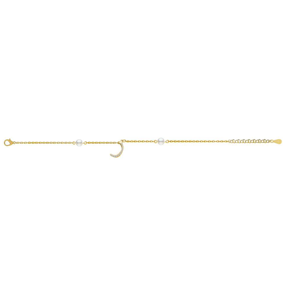 Picture of Juvenis "ر" Arabic Letter Zirconed Bracelet JLJ-MB0003CZ-G