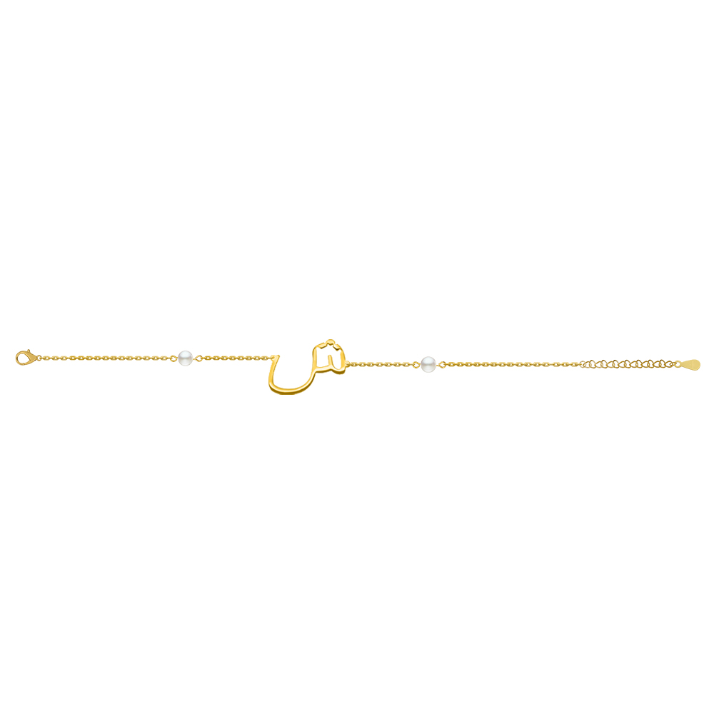 Picture of Juvenis "ش" Arabic Letter Bracelet JLJ-MB0004PL-G