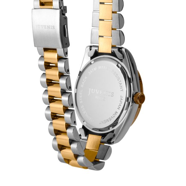 Juvenis Stainless Steel Analog Watch Gold and Silver Band