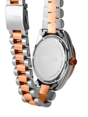 Juvenis Stainless Steel Analog Watch Rose Gold and Silver Band